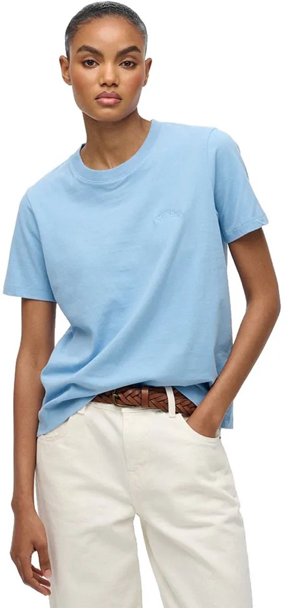 Superdry Essential Logo Geborduurde T-shirt Dames T-shirts Bluebell