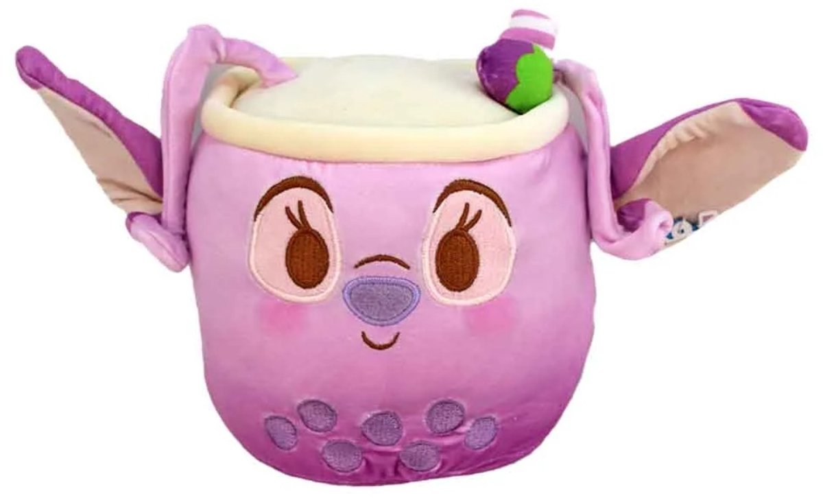 Disney Stitch Angel Bubble Tea knuffel 22 cm - Super zacht materiaal - Squeeze - Kussen