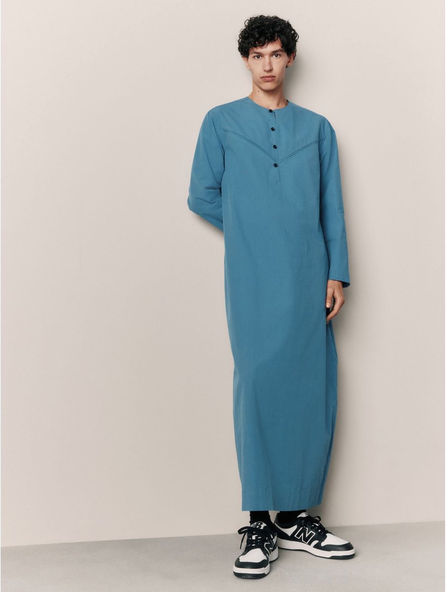 Next - Heren - Thobe overhemd - Blauw