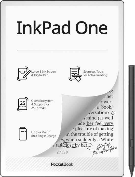 PocketBook InkPad One met Zwart Magnetisch Hoesje - Voordeelbundel van Merkloos — afbeelding 5