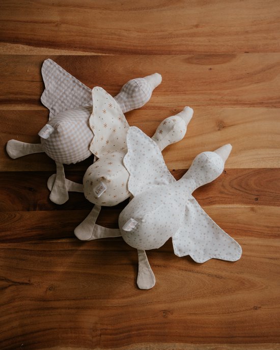 Little Livo Handgemaakte Knuffelgans - 28x36 cm - Confetti patroon - 100% Katoen met Zachte Fleece Vulling van Merkloos — afbeelding 4