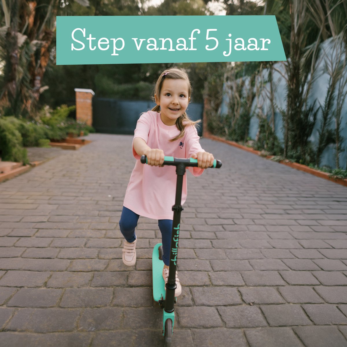 Chillafish Kinderstep jongens en meisjes vanaf 5 jaar met LED wielen - Blauw Groen﻿- Step met verstelbaar stuur en voetrem - Opvouwbaar en lichtgewicht met ABEC-5 wielen - Geen batterijen nodig - Model Flexxi Glow — afbeelding 9