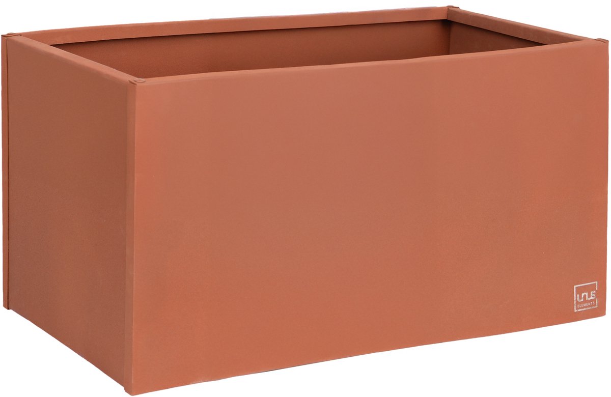 UNUS® Plantenbak Bloembak Bloempot rechthoekig 80x40x40 cm roestlook