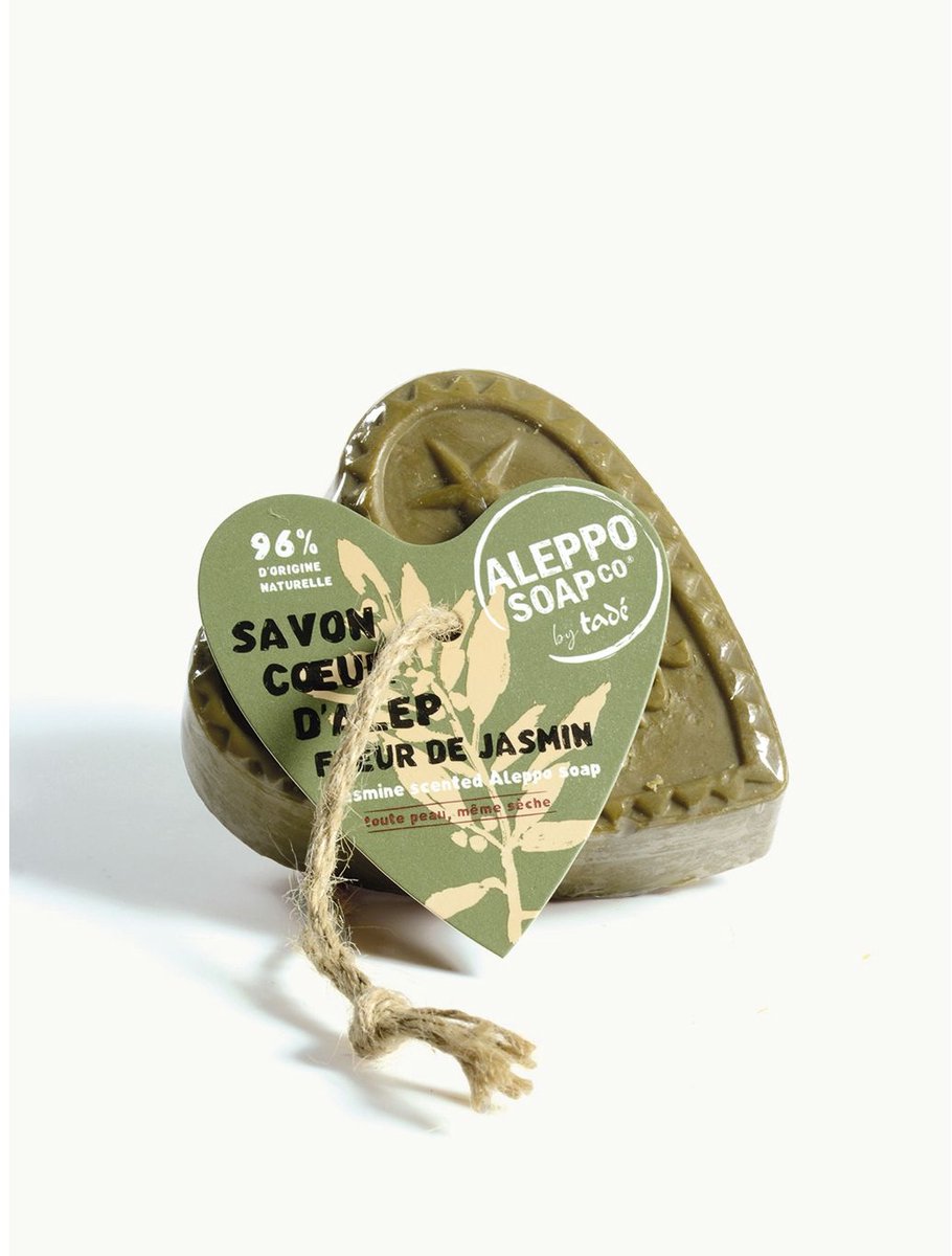 Aleppo Soap Co Savon D'Alep Hart Fleur de Jasmin met Touw (150 gr)
