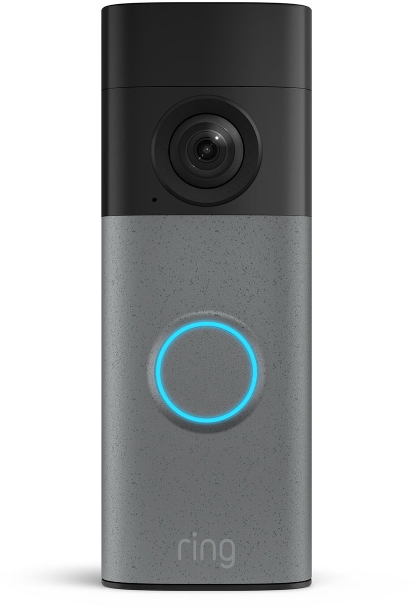 Ring Videodeurbel 2K batterij Speckled Grey - Ring Security - €87,50