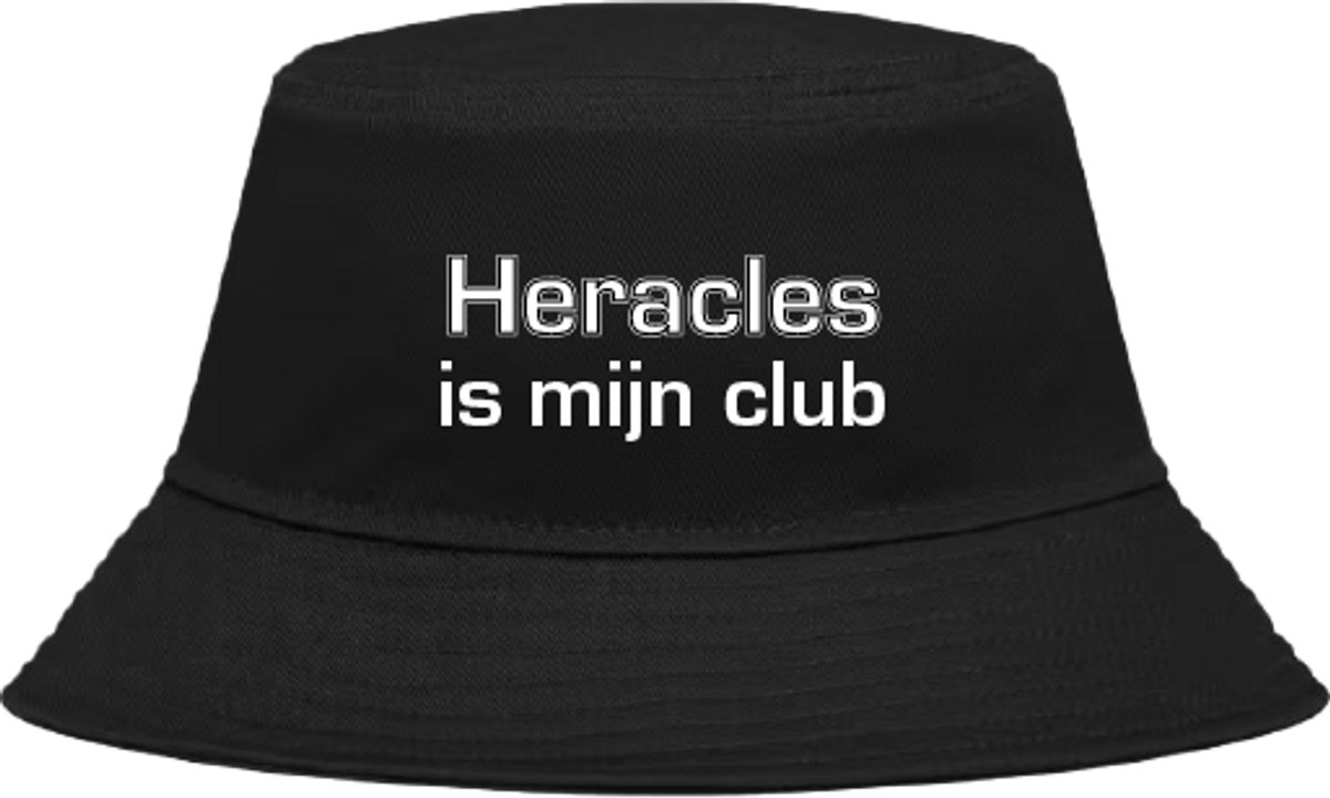Buckethoed met tekst: Heracles is mijn club.