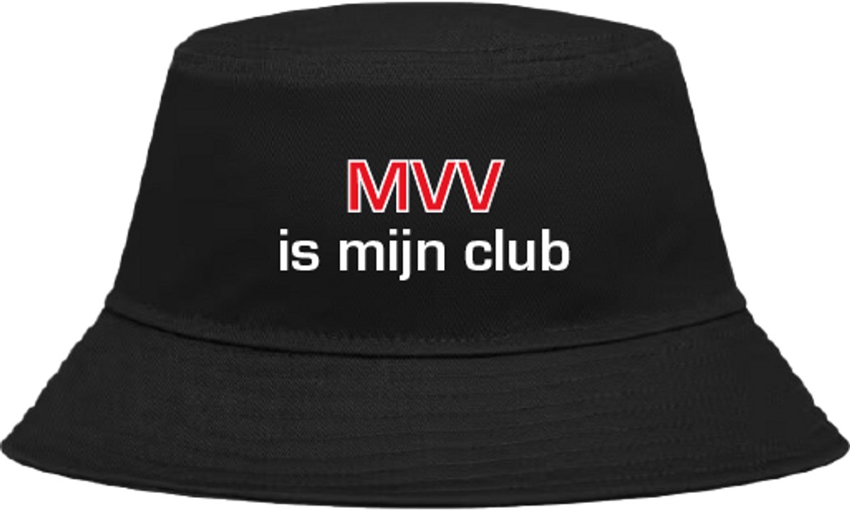 Buckethoed met tekst: MVV is mijn club.