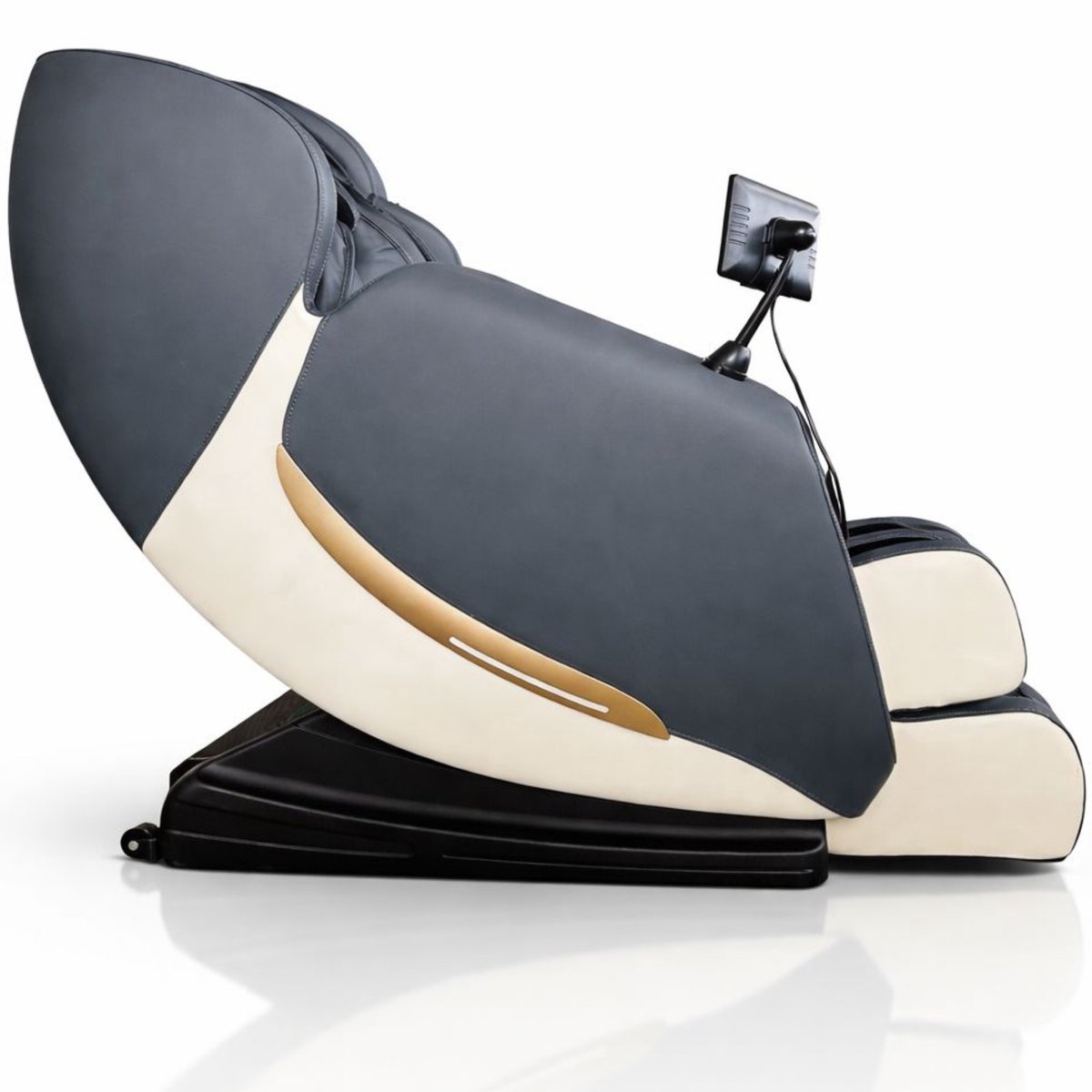 AlienComfort Shiatsu Massagestoel LUNA - Grijs - Compact - afbeelding 2