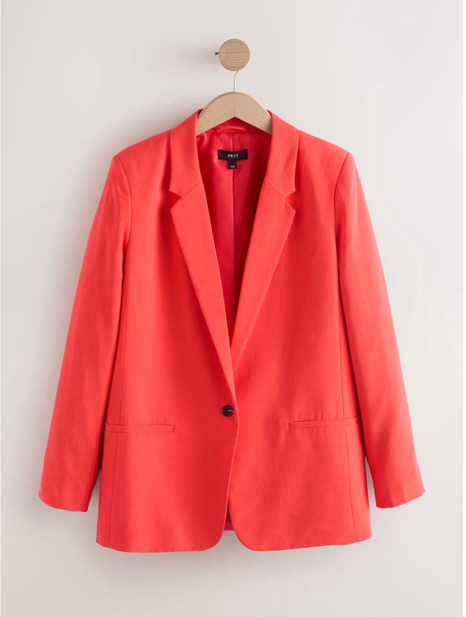 Next - Dames - Blazer met enkele knopenrij - Rood