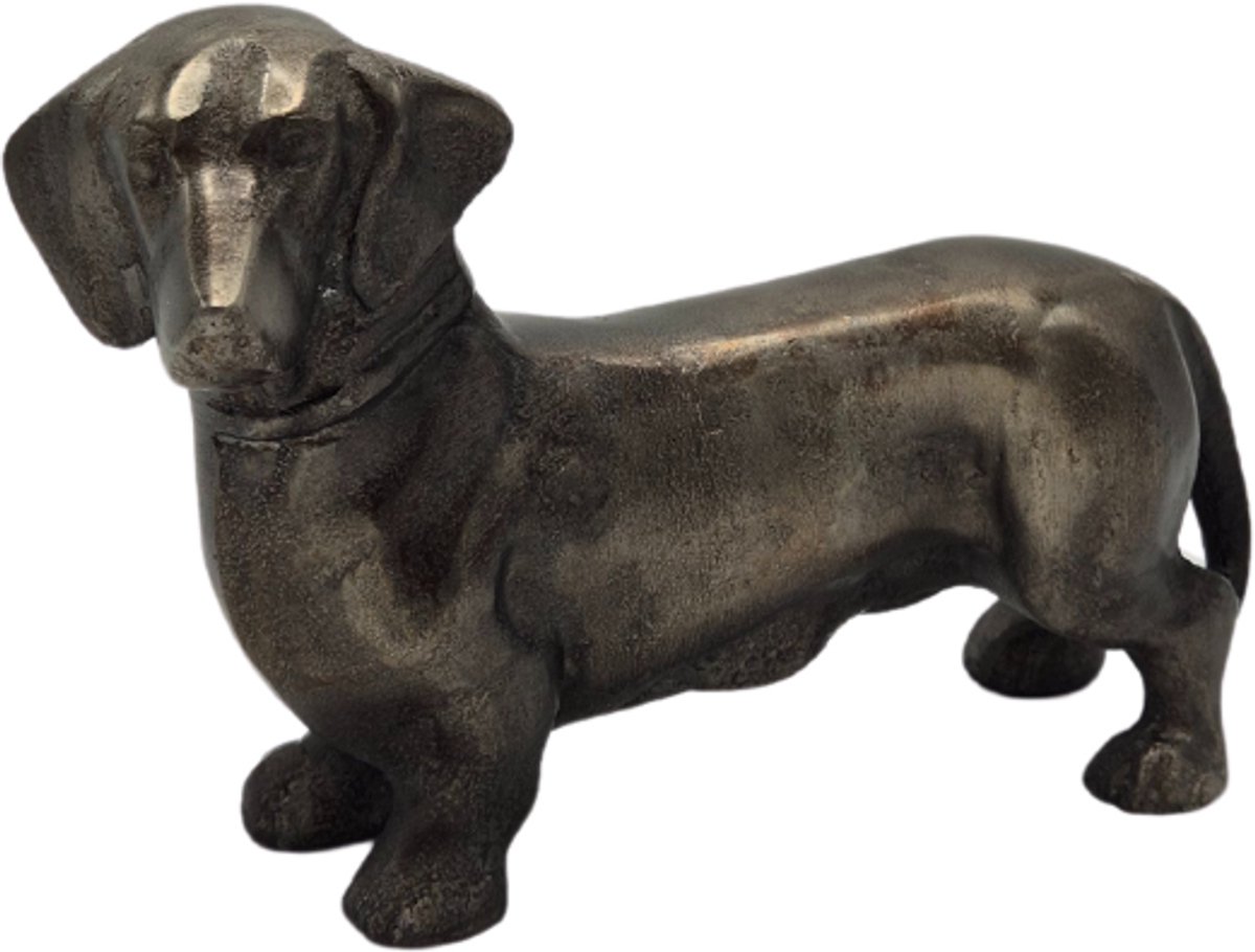 Urnenspecialist® - Urn Hond - Urn Teckel - Aluminium Urn - Honden urn - Antraciet - Grijs - Night Black - 200ML