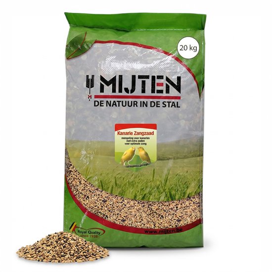 Mijten Kanarievoer - Zangzaad - Kanariezaad - 20 kg