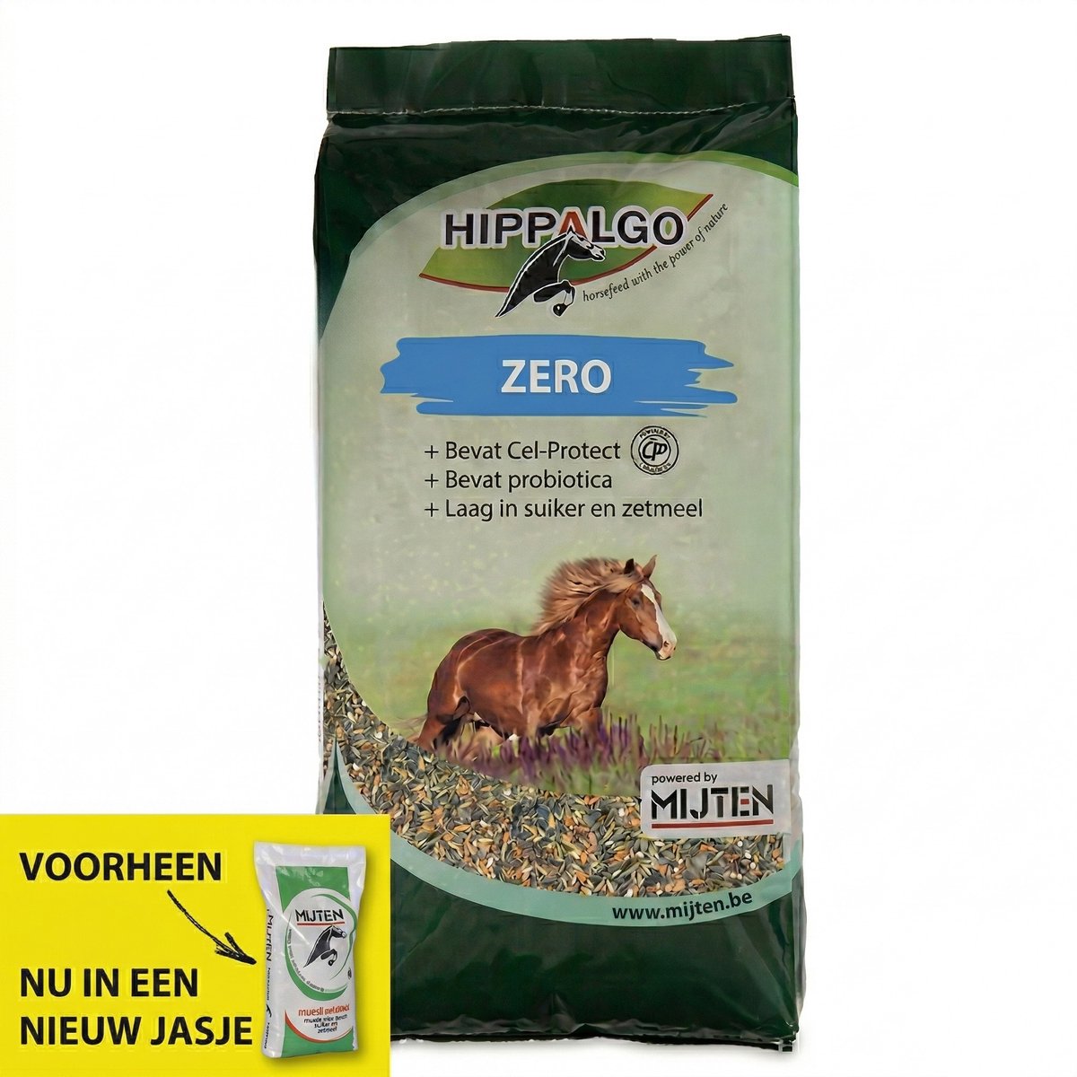 Mijten Paardenvoer - Hippalgo Zero - Graanvrij - laag suiker/zetmeel - 20 kg