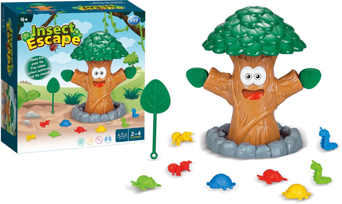 Insect Escape Tree actiespel - educatief kinderspel - reactiespel insecten ontsnapping