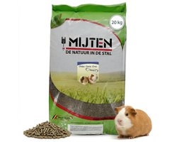Mijten Caviavoer - Volledig Knaagdierenvoer - Caviakorrel met Vitamine C - Complete Voeding Cavia's - Natuurlijk - 20kg