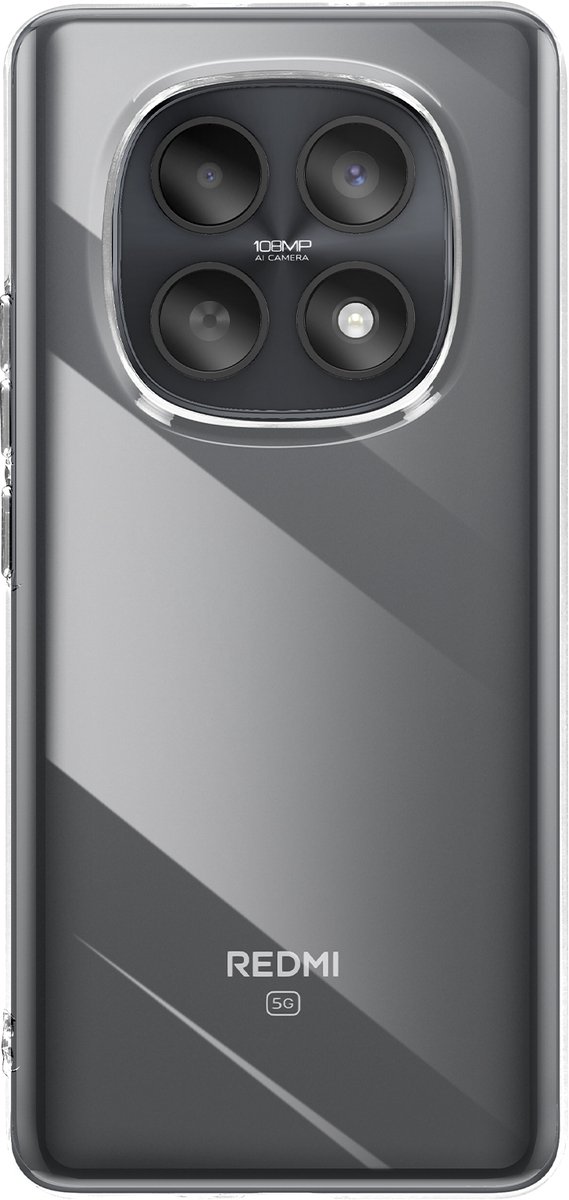 Mayaxess, Hoesje voor Redmi Note 15 Zachte Siliconen Bescherming, Transparant