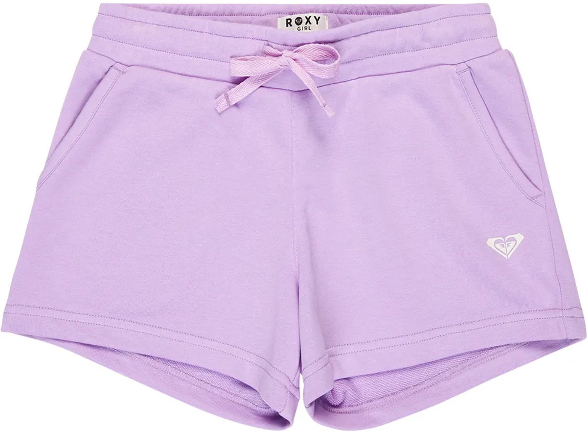 Roxy Surf Feeling Terry Korte Sportbroek 8 Years Meisje Crocus Petal
