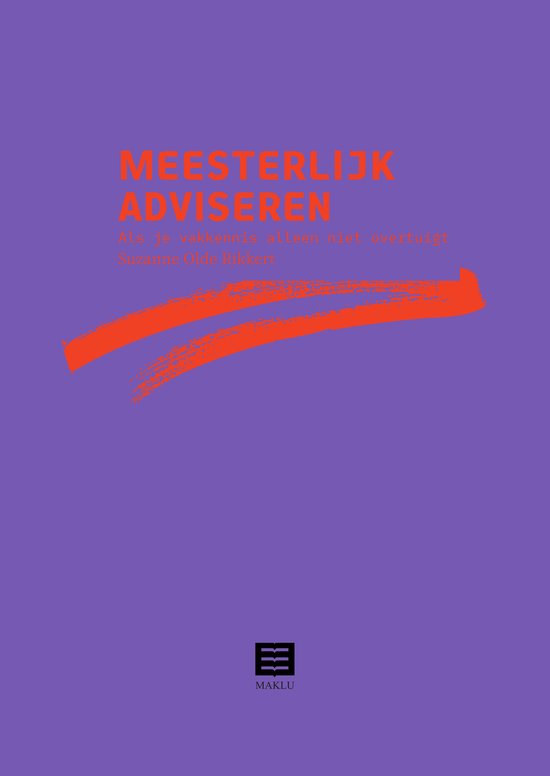 Meesterlijk adviseren - cover