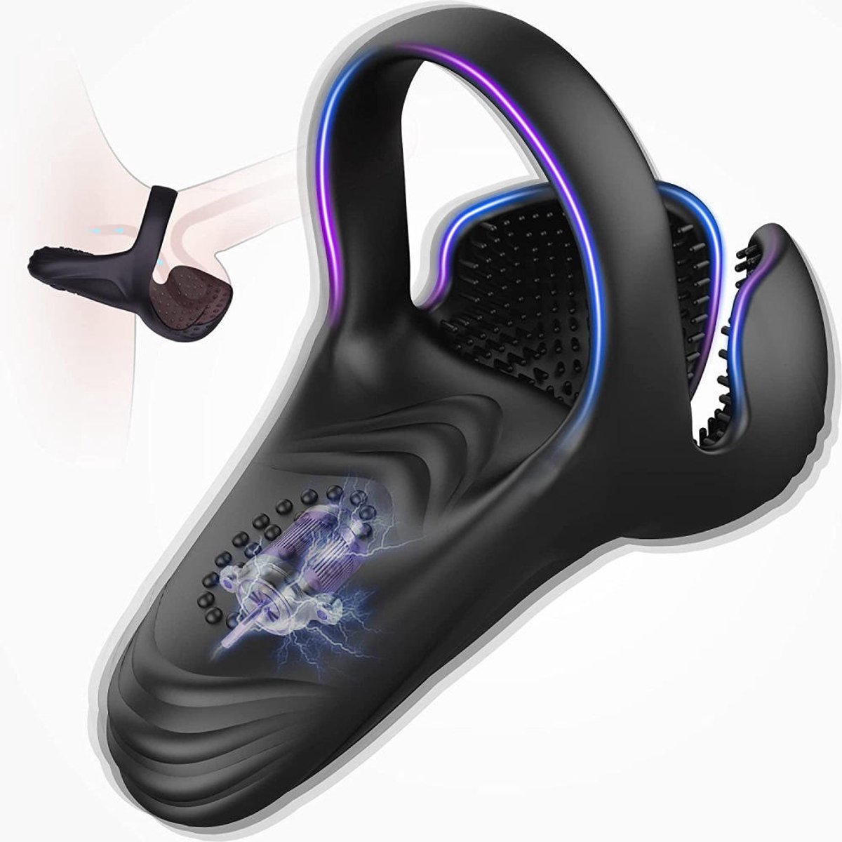 Luxe Vibrerende Cockring – Cockring met 10 Vibratie Standen – Penisring – Cockring – Discreet & Oplaadbaar – Seksspeeltje voor Mannen en Koppels