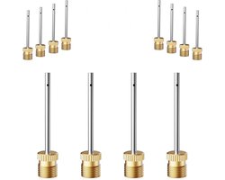 QTTVBTNA -Ballennaald - Balpompnaald - Sportaccessoire - Universele Compatibiliteit - Precieze Pasvorm - Messing + Roestvrij Staal - Langdurige Slijtvastheid - 12 Stuks