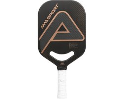 Pickleball Paddle PP001-3KB Blauw – 3K Carbon – 20 mm Kern – Max Spin & Control – AMA Sport