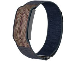 Strap-it Nylon bandje geschikt voor Amazfit Helio (Blauw)