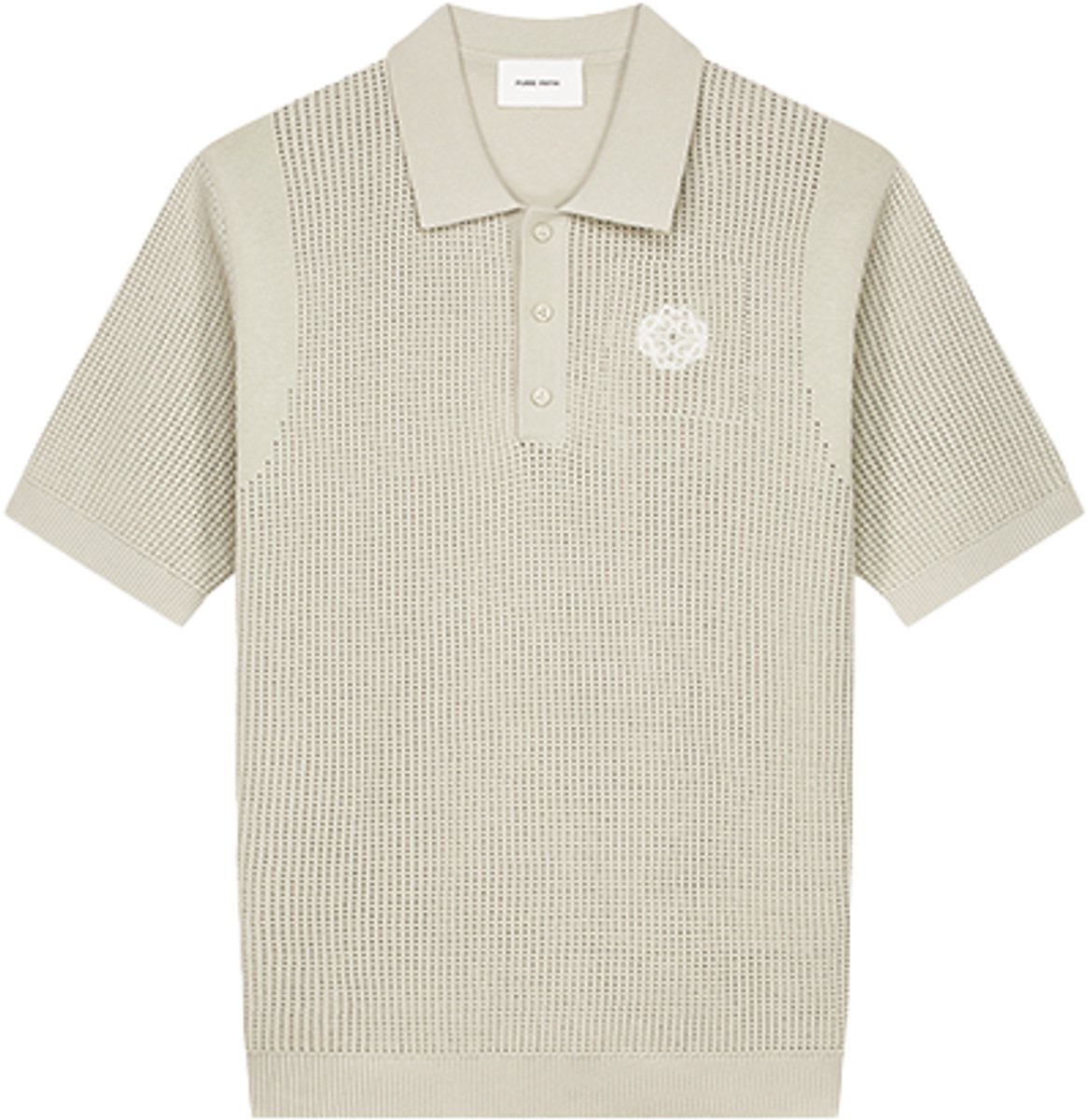 Pure Path Openwork Knitted Polo