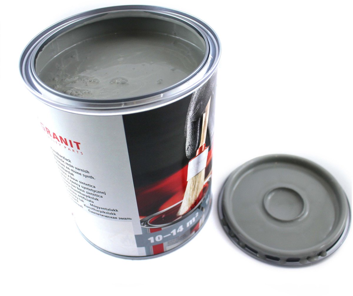 Granit Nopolux Serie - Grijze Verf - RAL 7042 - 1 l - Metaal Renovatie