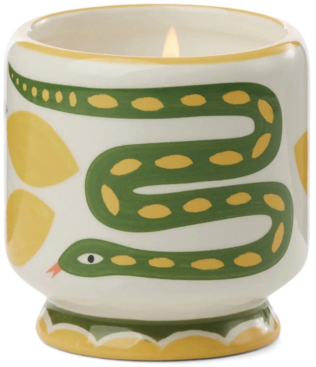 Paddywax - Geurkaars A Dopo Snake - wild lemongrass - keramiek 227 gr.
