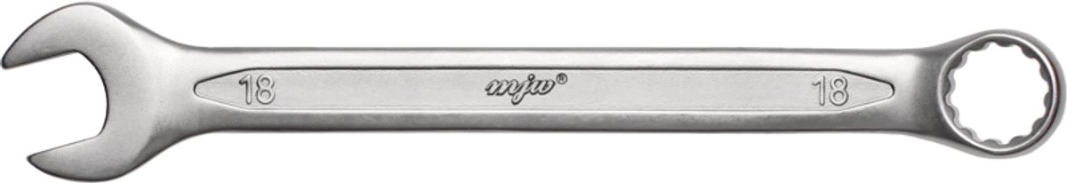 MJW - Ringsleutel - 18 mm - CrV Staal - Ergonomische Handgreep