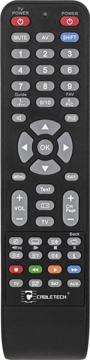 Cabletech Serie - Universele Programmeerbare Afstandsbediening - 4 in 1