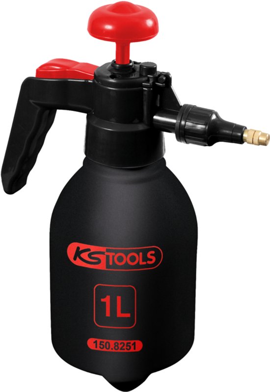 KS Tools - Drukspuit - Handmatige verstuiver - 1 liter - Precisie sproeigereedschap