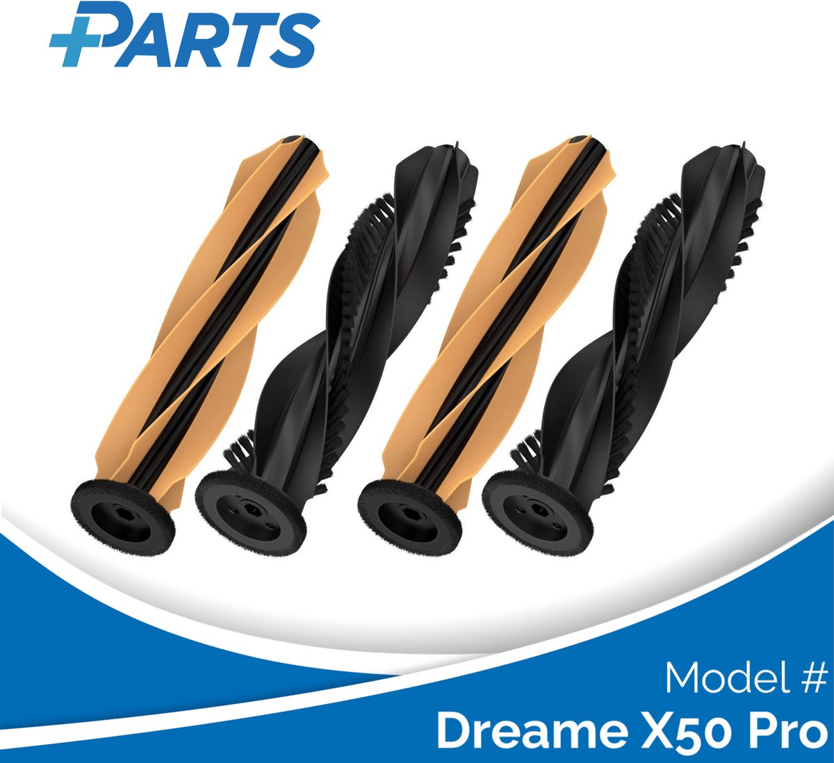 Dreame X50 Pro Borstels (4 Stuks, Plus.Parts® alternatief voor RMB13)