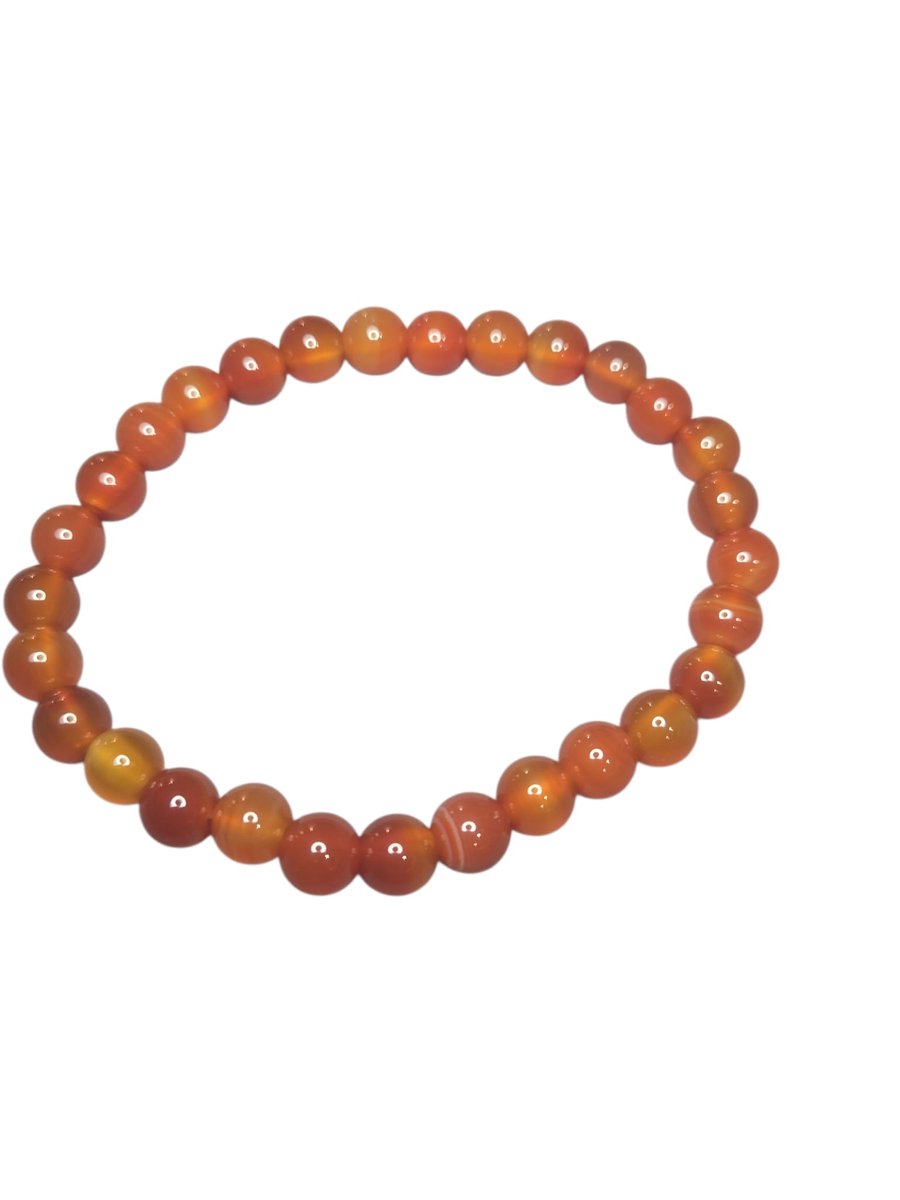 Carneool agaat armband.
