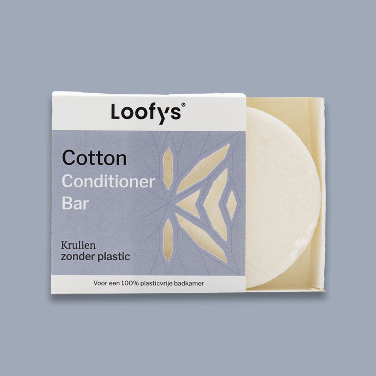 Loofys Conditioner Bar – Cotton – Voor krullend haar – Vegan, 100% Plasticvrij, SLS- en siliconenvrij – 60g