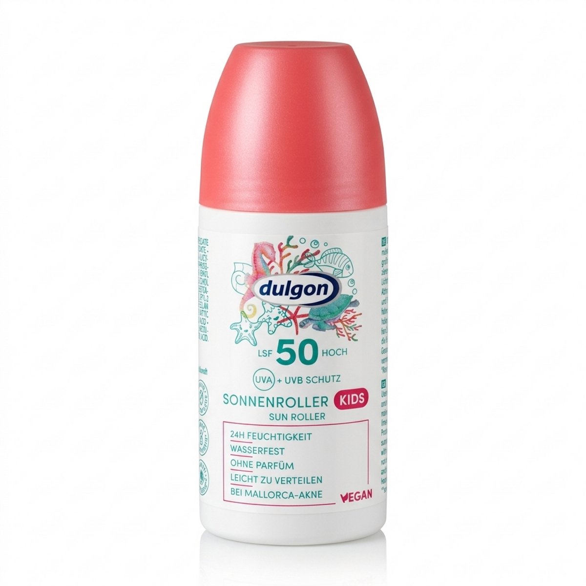 Dulgon - Zonnebrandcrème SPF 50 - Zonnebrandroller voor kinderen - Parfumvrij - Vegan - 100ml