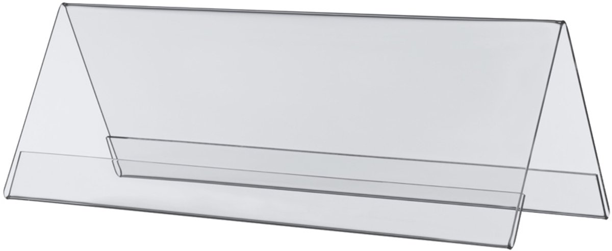 Tafel naambordje van acryl – 210 x 74 mm - professionele uitstraling voor elke gelegenheid