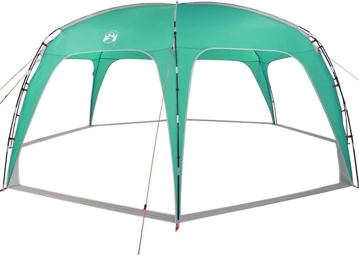 Partytent Waterdicht - Luifel Tuinhuis - Feest Buiten - Stevig Frame - 7x7 Meter - Zeegroen