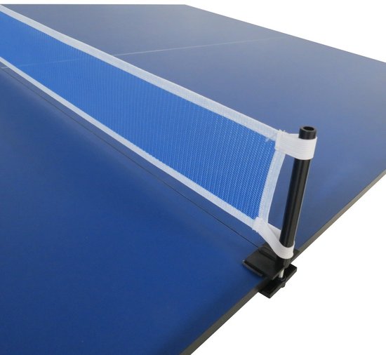Tafeltennistafel - 3-in-1 - Tafeltennis - Poolen - Eten - Geschikt voor 7ft pooltafels - Incl. Netset, pingpongbats, tafeltennisballen — afbeelding 3