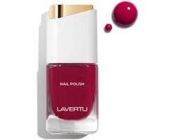 LAVERTU Nagellak Nature – 36 Diablotin Red - Langhoudende Vegan Nagellak met Natuurlijke Glans – Sneldrogend & Verzorgend – 10 ml