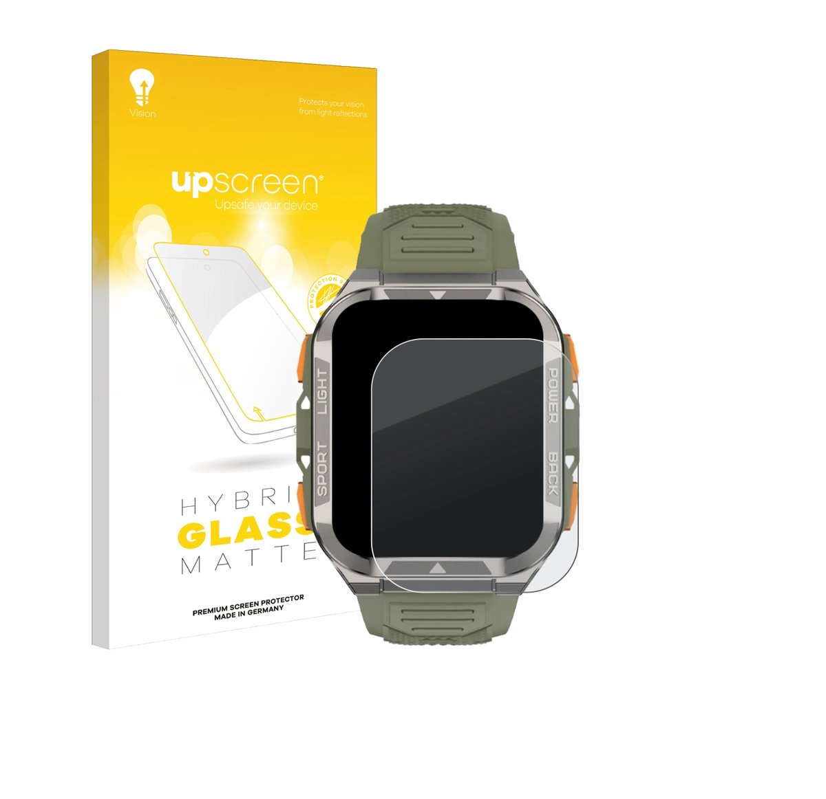 upscreen - Screenprotector voor Blackview W80 Pro 1,91" - Folie Beschermfolie Beschermglas matte