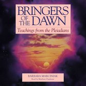 Boekomslag van 'Bringers of the Dawn' met tekst en een zonsopkomst achter paarse wolken.