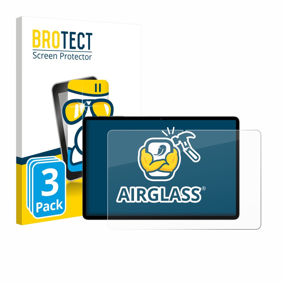 Screenprotector 3 Stuks voor Teclast P50T Beschermglas transparant