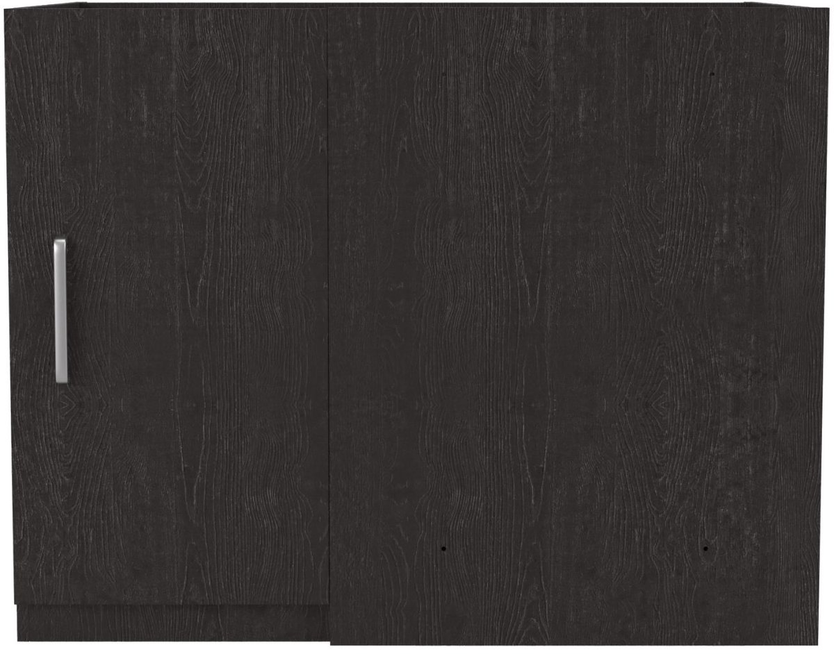 Wasophoogte Keukenkast - Onderkast keuken - Module N10 - 700(D)*1150(B)*910(H) mm - Zwart