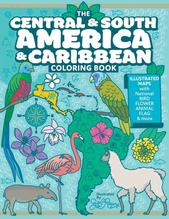 Explore the World Geography Coloring Books-The Central and S ... - cover