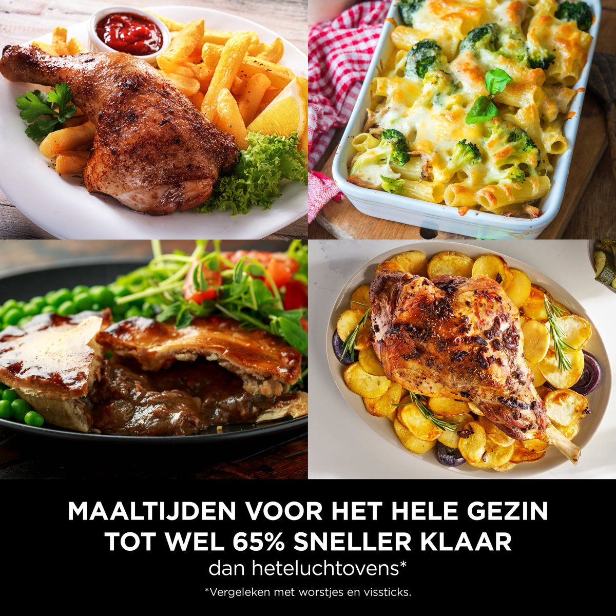 Ninja Foodi FlexDrawer Mega Dubbele Airfryer XXL - 10.4 Liter - Twee Kookvakken of Één MegaZone - Heteluchtfriteuse - Wit - AF500EUWH — afbeelding 4