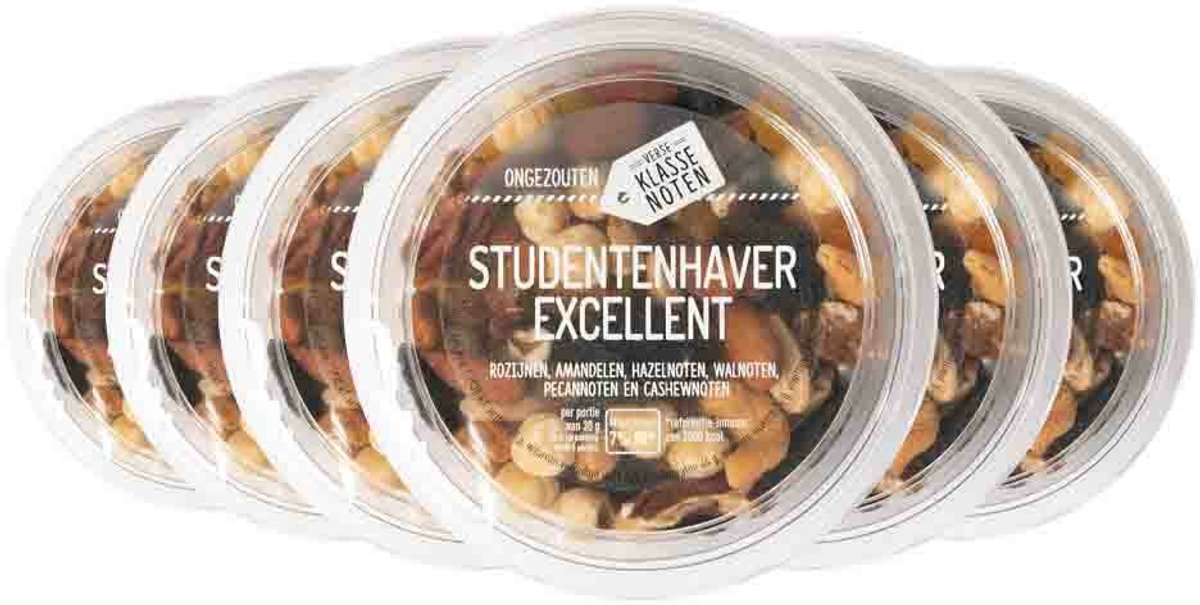 Verse Klassenoten Excellent Studentenhaver - 6 x 190 gr - Voordeelverpakking