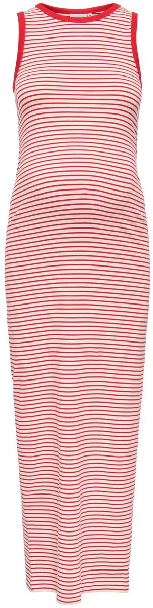 Only MATERNITY Jurk OLMMALOU Midi-jurk Cloud Dancer