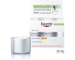 Eucerin Hyaluron-Filler + 3x EFFECT Dagcrème SPF 30 Navulling - Anti-Rimpel Dagcrème voor Vrouwen - Vermindert Rimpels - 50 ml