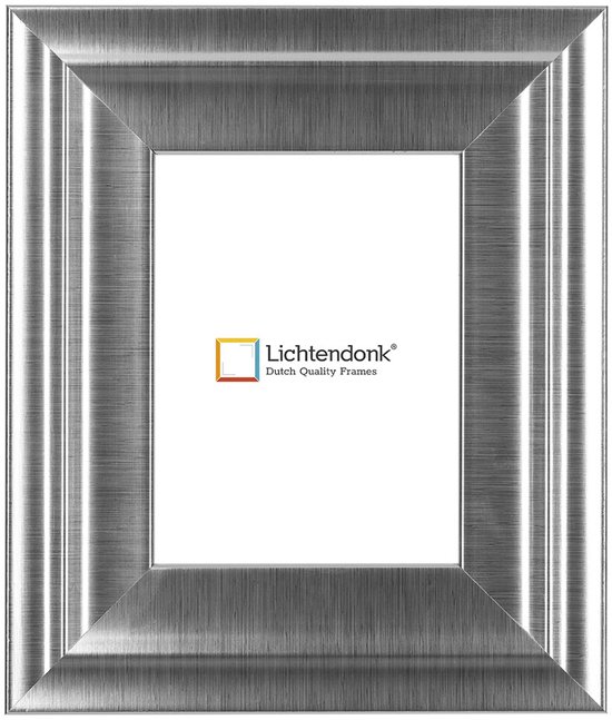 Fotolijst Klassiek - Zilver - Breed profiel - Fotomaat 28x35 - Ontspiegeld glas - Art.nr. 10607428351