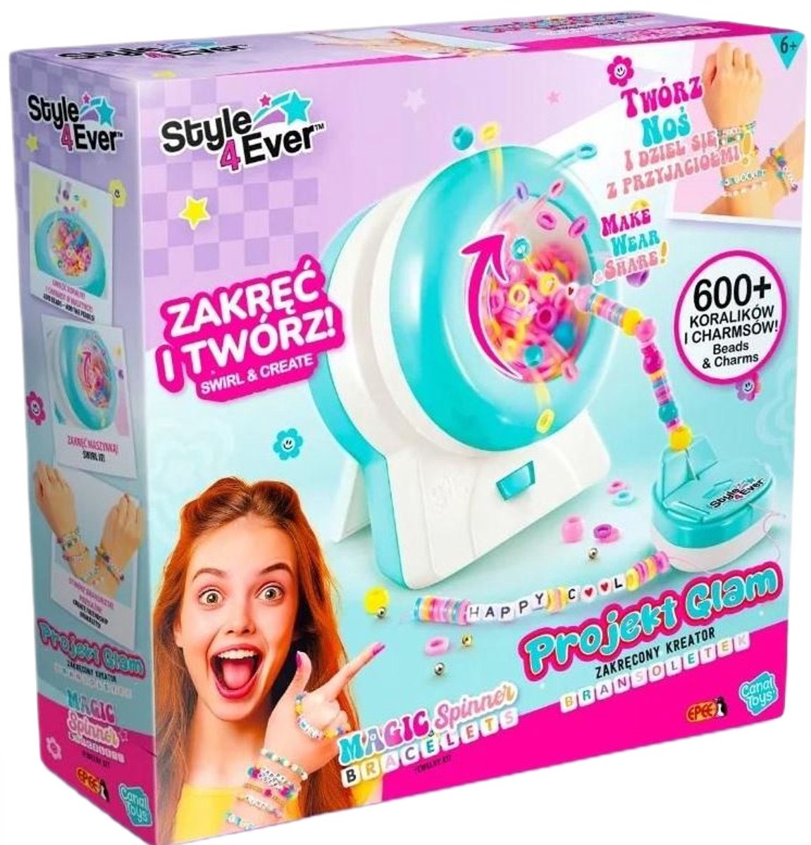 Epee Project Glam - Automatische Armbandenset - Kralen-Inklikt - USB Kabel